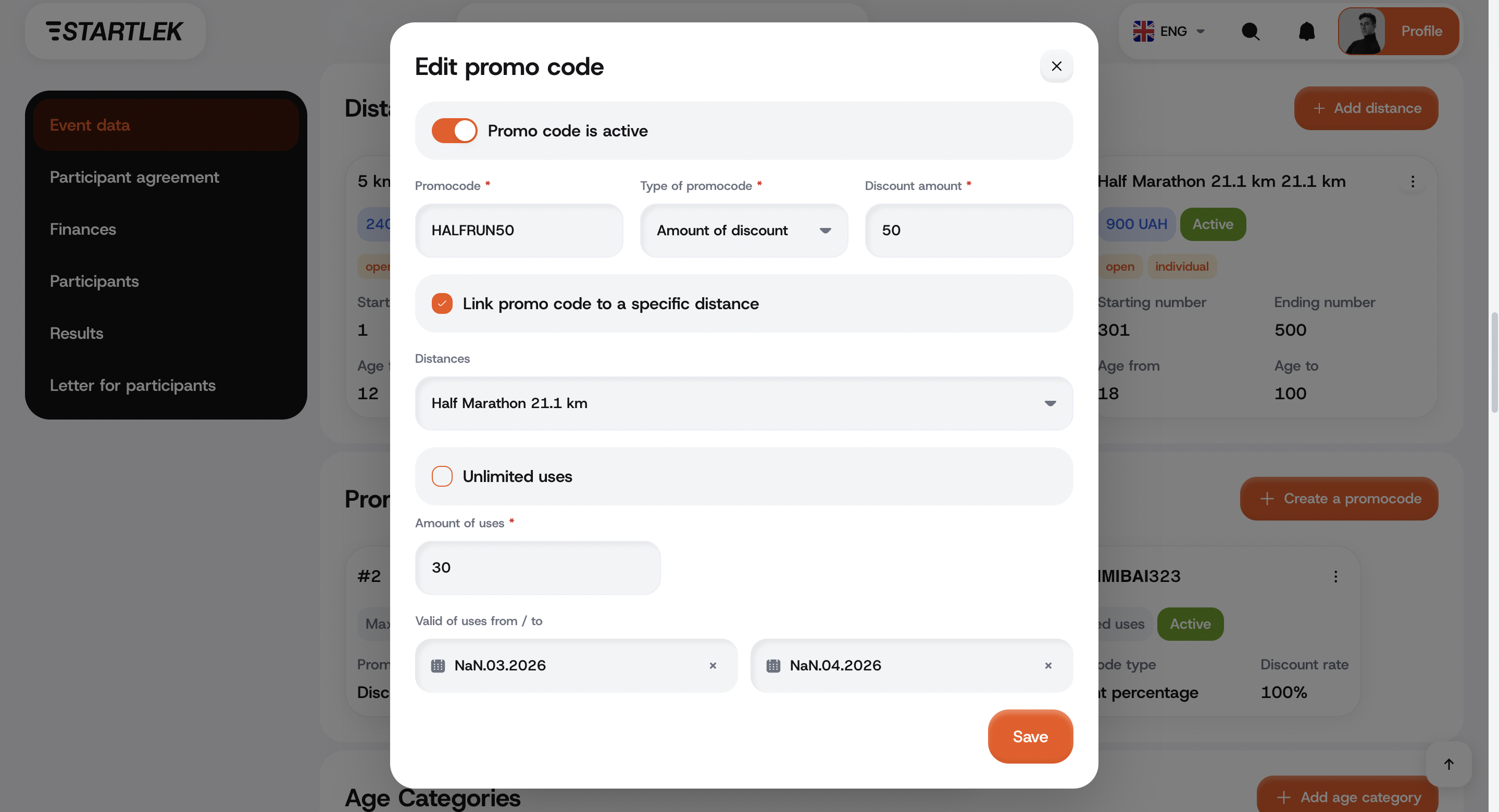 Promo codes & marketing — 2